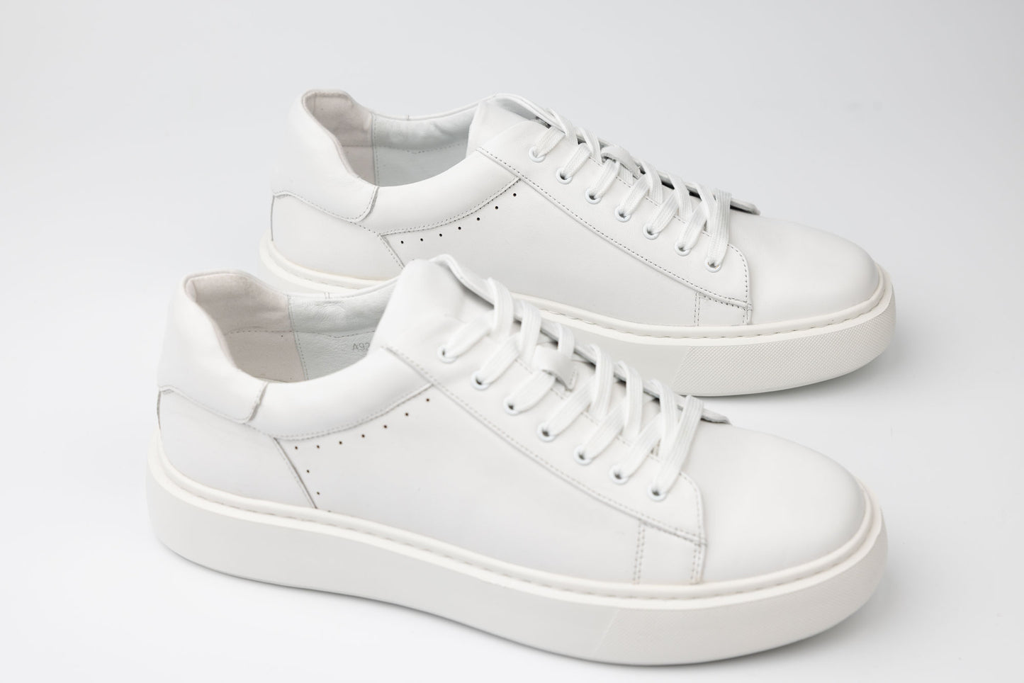 Men's casual genuine leather shoes FRANCO GERARDO 921-1 White