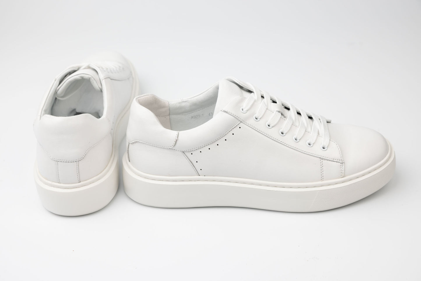 Men's casual genuine leather shoes FRANCO GERARDO 921-1 White