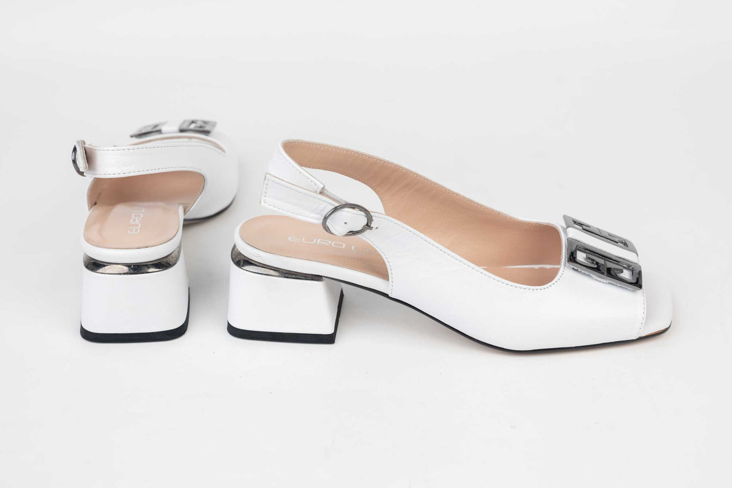 Women's genuine leather sandals LSD 1130 White