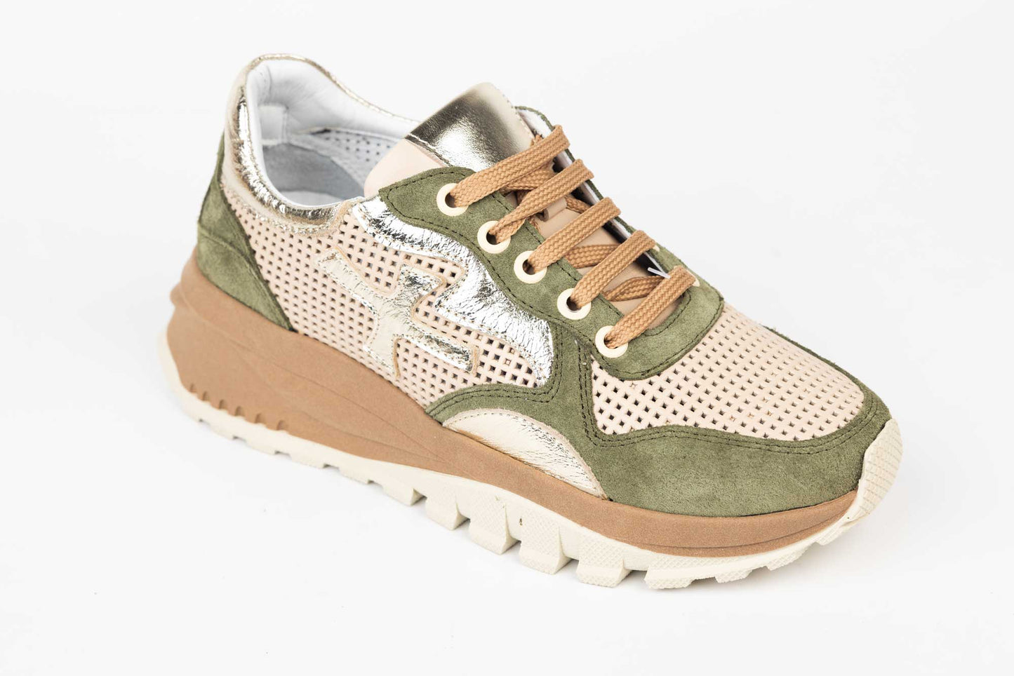 Women's genuine leather shoes DOGATI 70829 Beige Vel