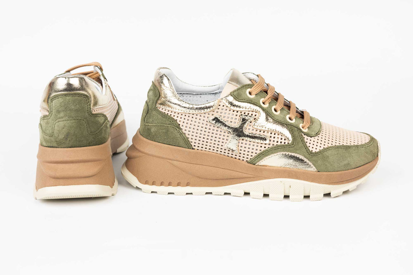 Women's genuine leather shoes DOGATI 70829 Beige Vel