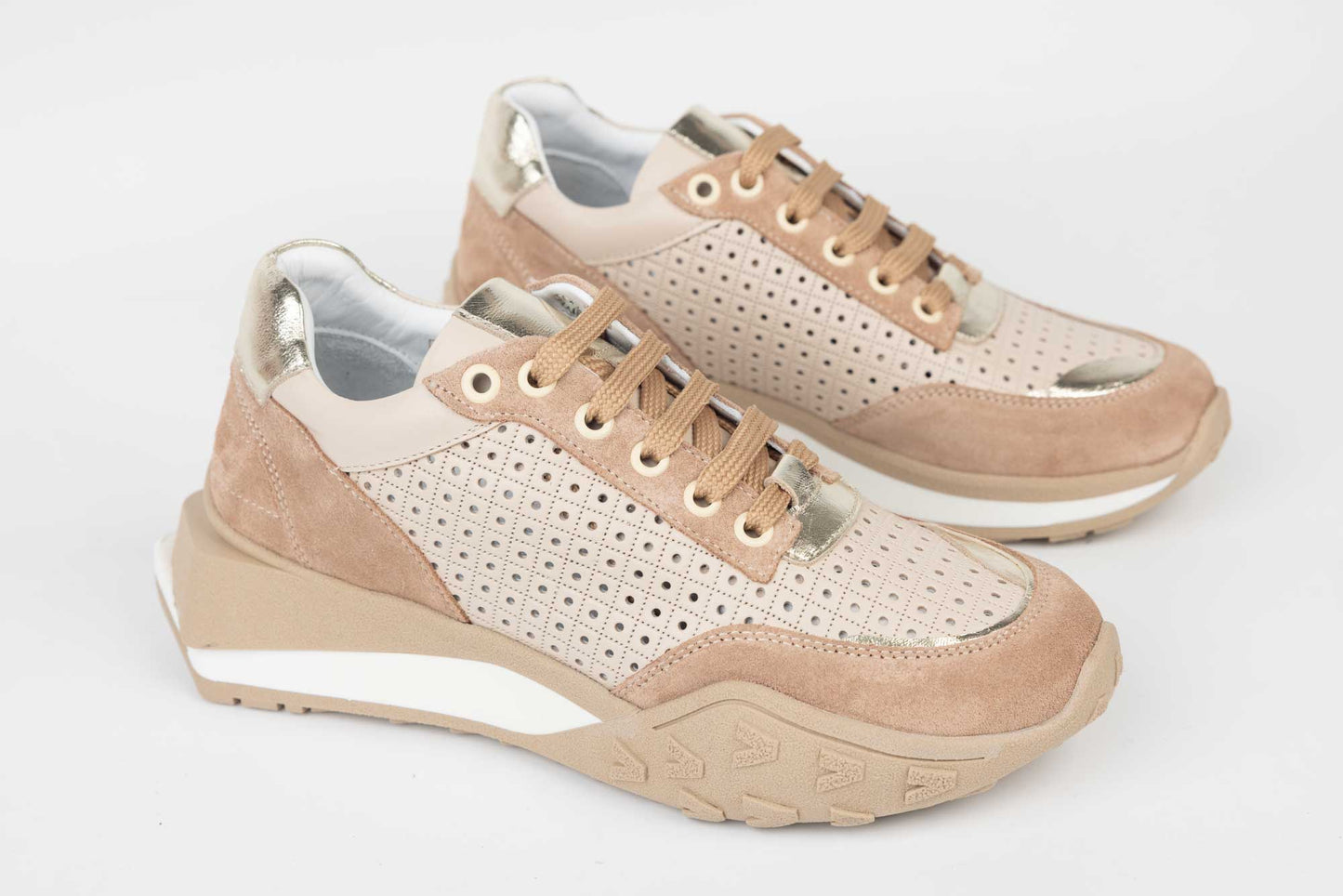 Women's genuine leather shoes DOGATI 70838 Beige