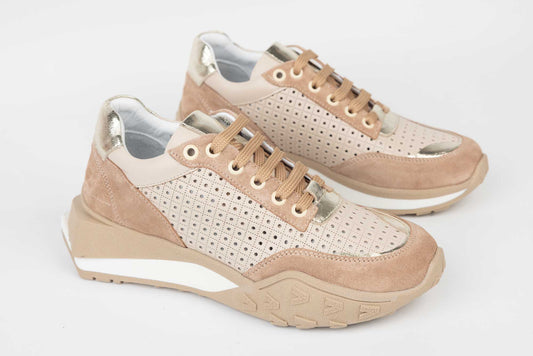 Women's genuine leather shoes DOGATI 70838 Beige