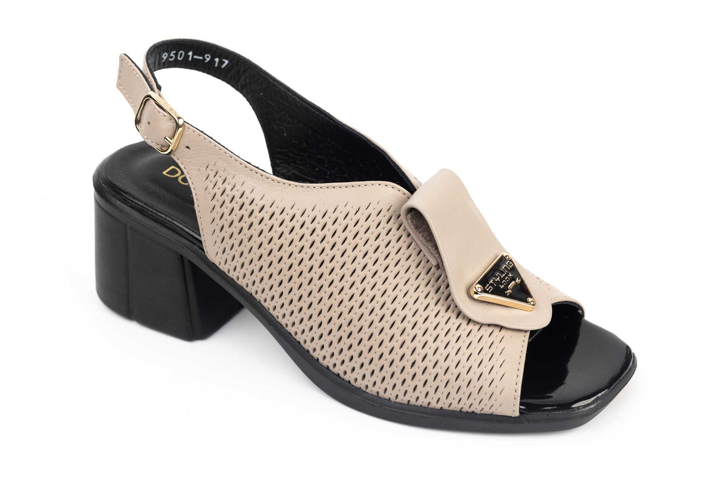 Women's genuine leather sandals DOGATI 9501 Mink