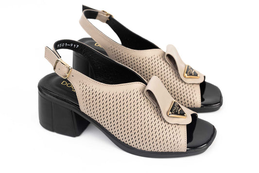 Women's genuine leather sandals DOGATI 9501 Mink