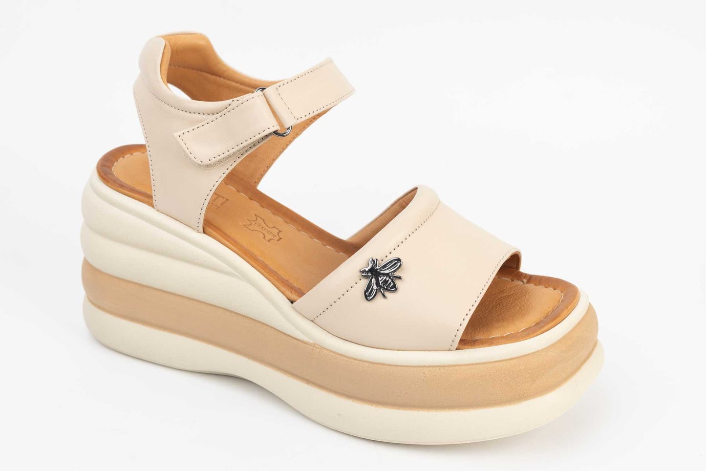 Women's sandals natural leather DOGATI 10859 beige