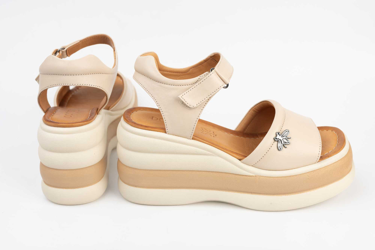 Women's sandals natural leather DOGATI 10859 beige