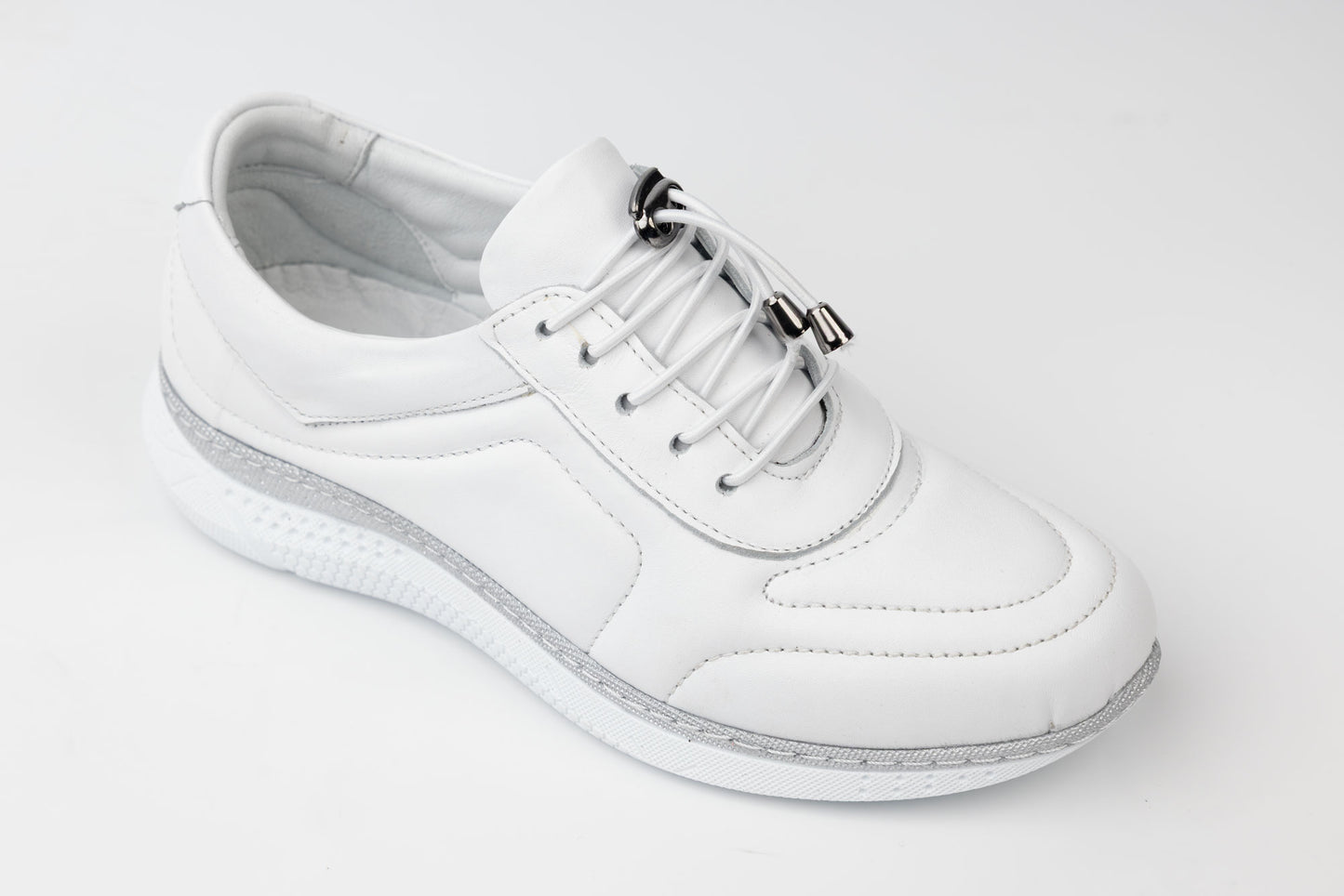 Women's genuine leather shoes JOHAN 003 White