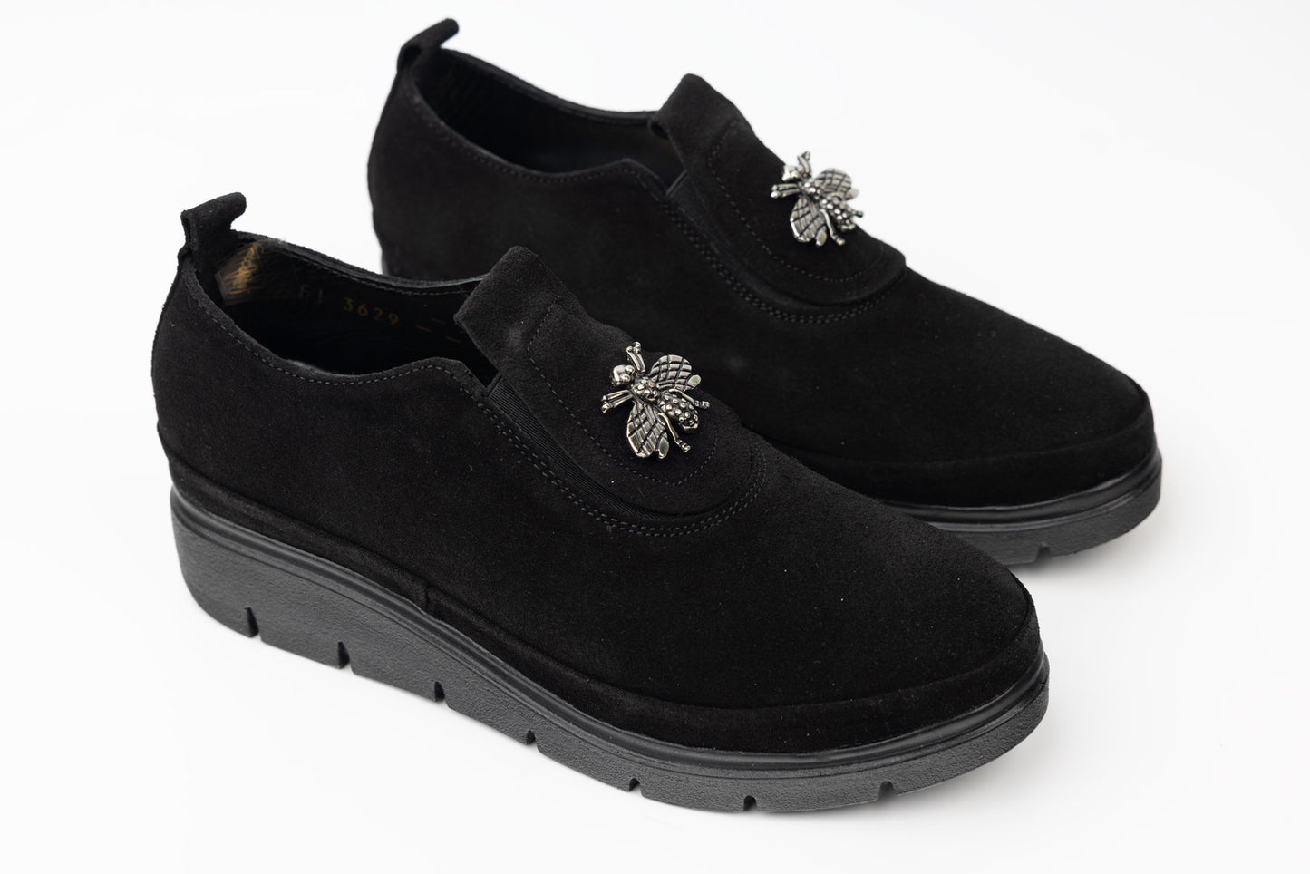 Pantofi dama piele naturală întoarsă 3629 N vel