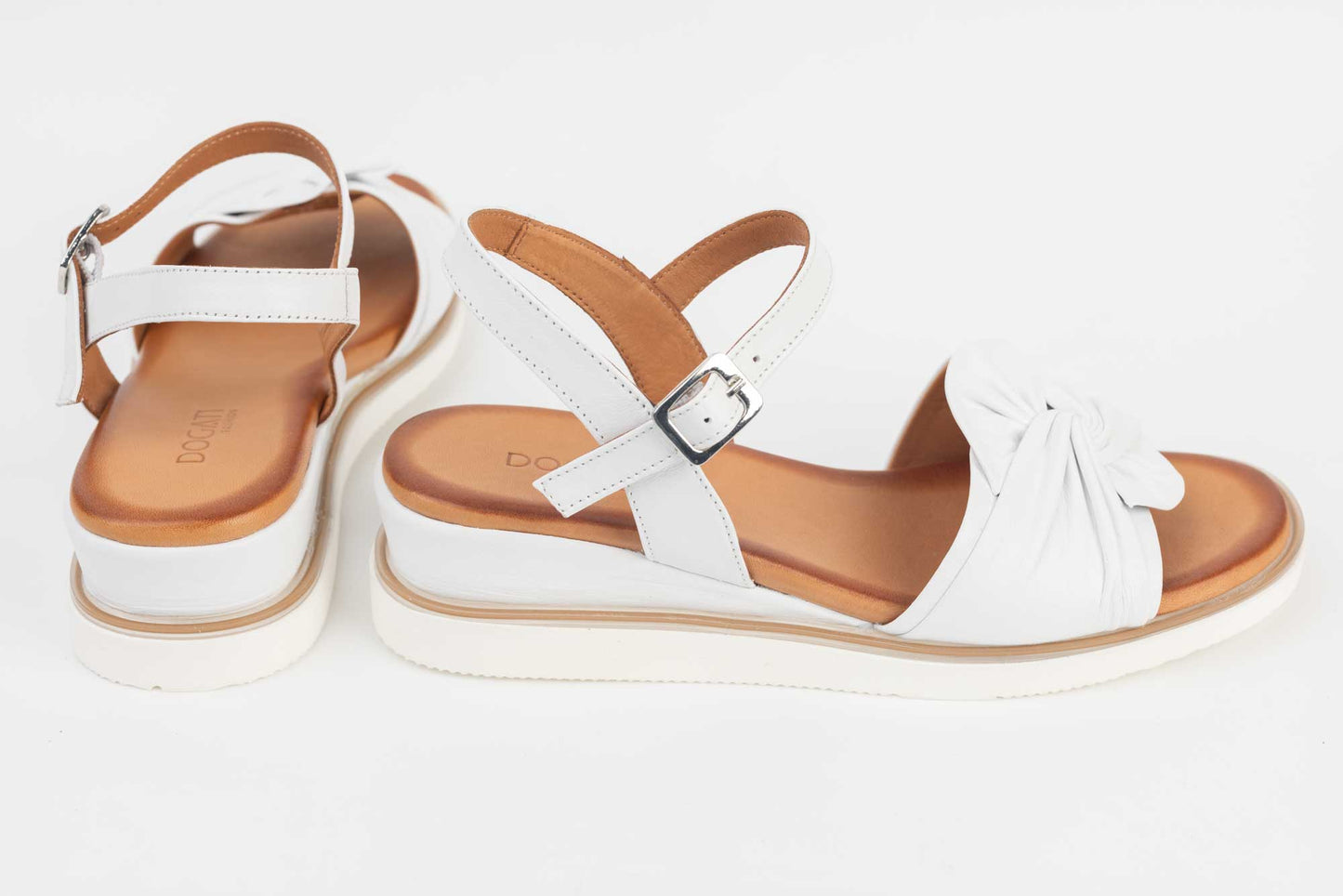 Women's genuine leather sandals DOGATI 83783 White