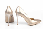 Pantofi de dama din piele naturală SALA 1810 auriu