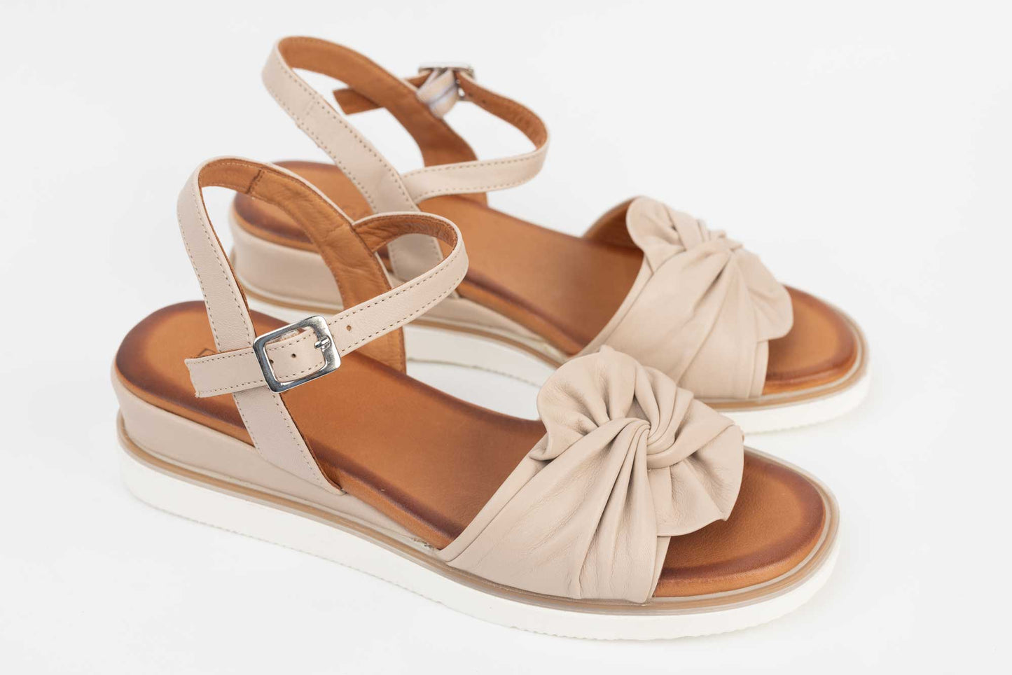 Women's genuine leather sandals DOGATI 83783 Beige