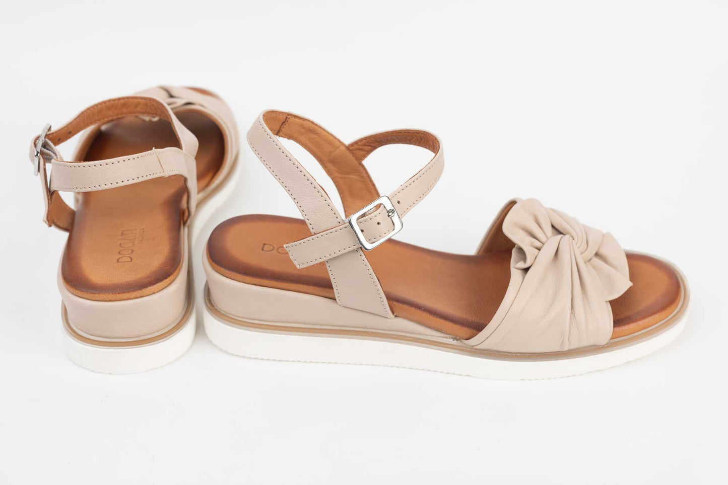 Women's genuine leather sandals DOGATI 83783 Beige