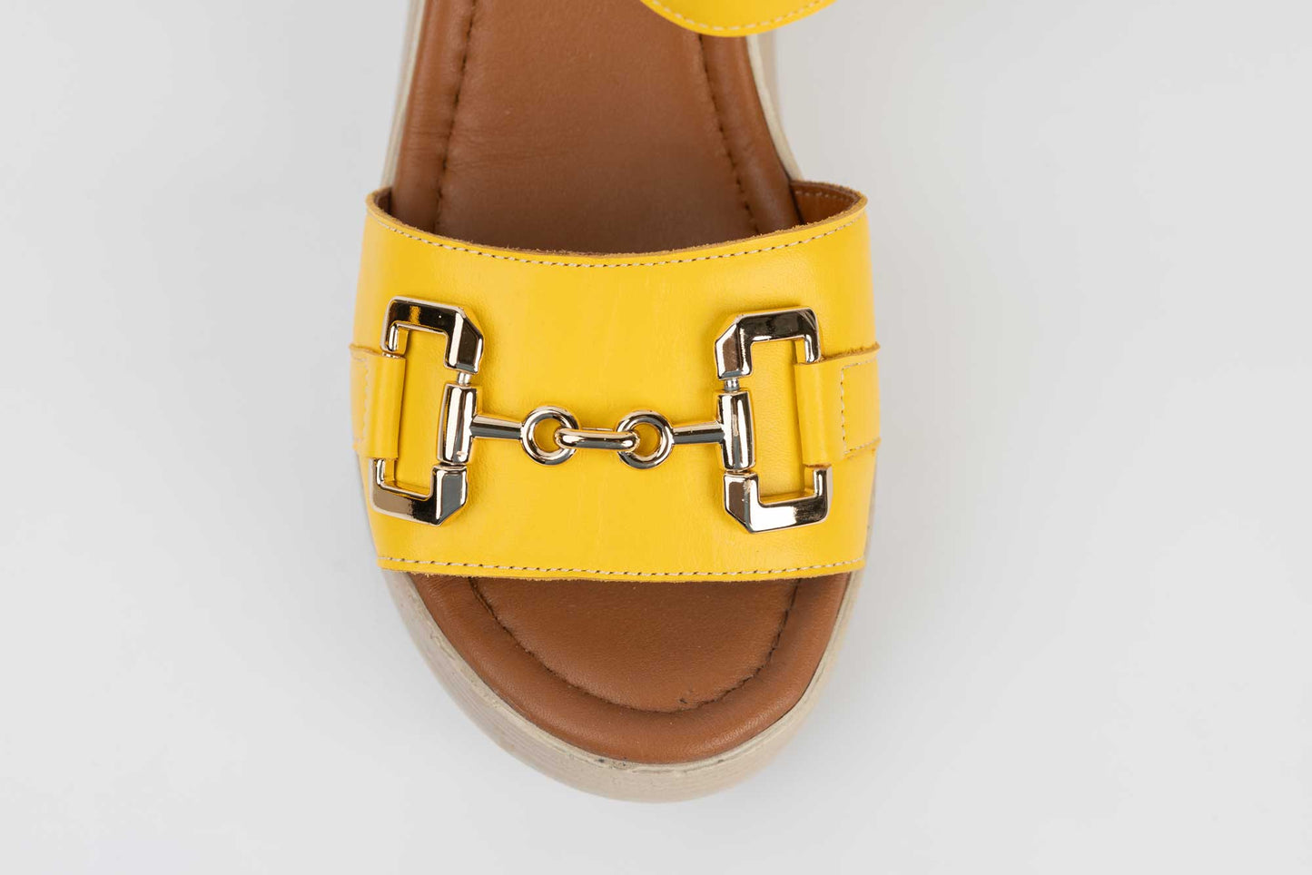 Women's genuine leather sandals DOGATI 4019 Yellow
