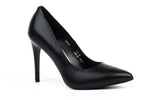 Pantofi dama eleganti SALA 1810 negru box din piele naturală.