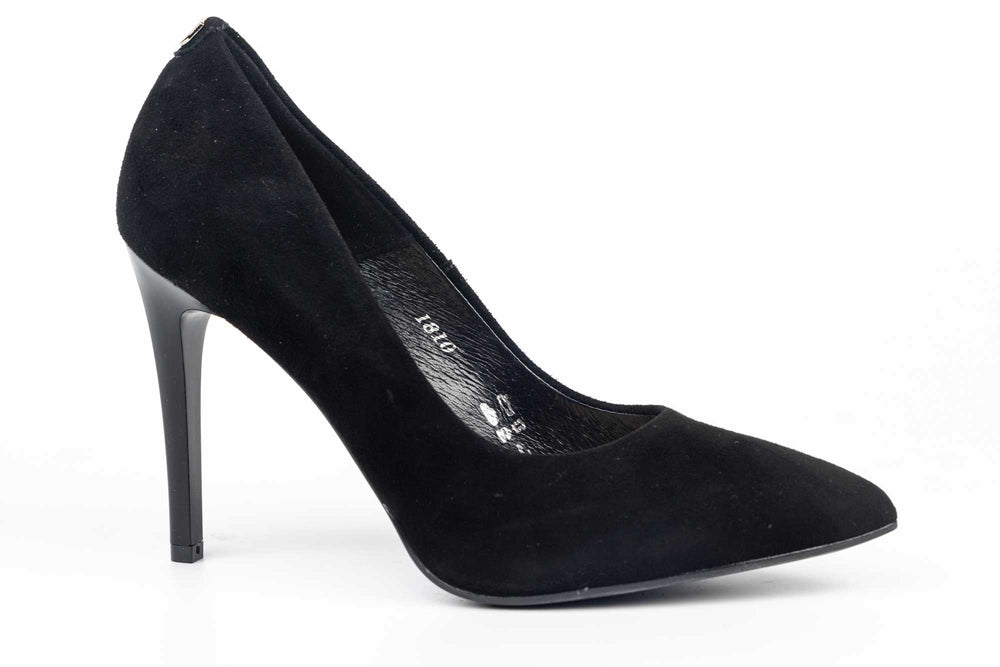 Pantofi dama eleganti SALA 1810 din piele întoarsă negru velur