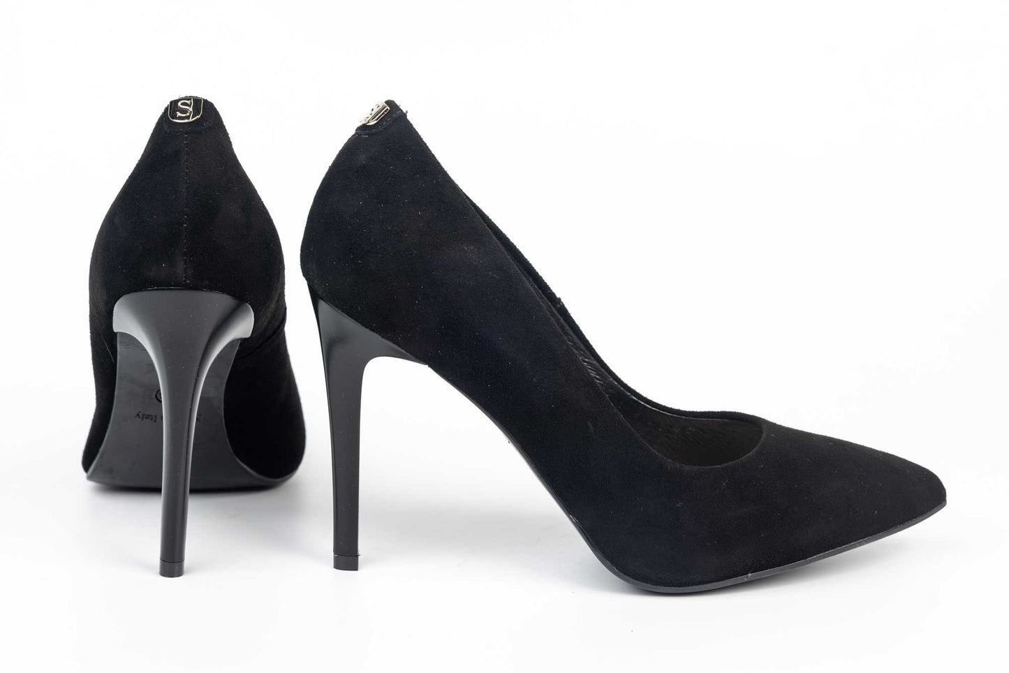 Pantofi dama eleganti SALA 1810 din piele întoarsă negru velur