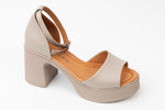 Sandale dama piele naturală LSD 325 Vizon