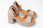Sandale dama piele naturală LSD 325 Vizon