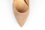 Pantofi dama eleganti SALA 1810 din piele întoarsă naturală ten velur