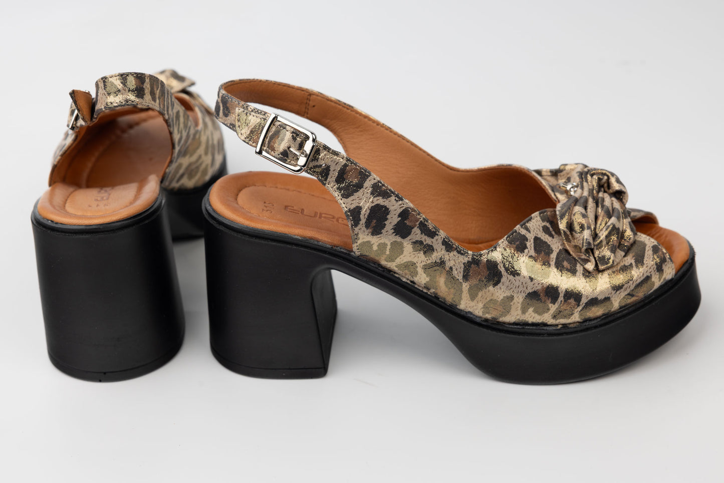 Women's genuine leather sandals LSD 313 Leopard