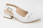 Pantofi dama piele naturală perforata LSD 1250 Alb