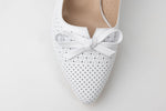 Pantofi dama piele naturală perforata LSD 1250 Alb