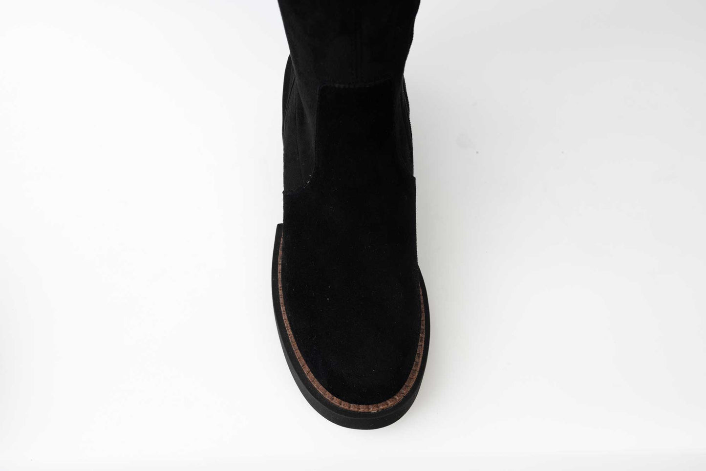Women's boots made of genuine suede leather FEELING 2365 N stretch velour