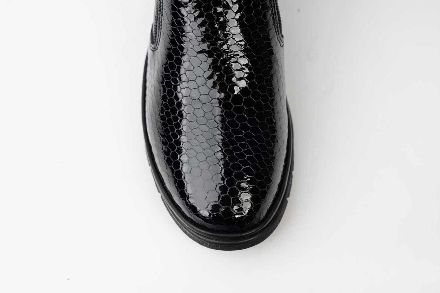 Ghete dama casual piele naturala DOGATI 100-25 N box lac