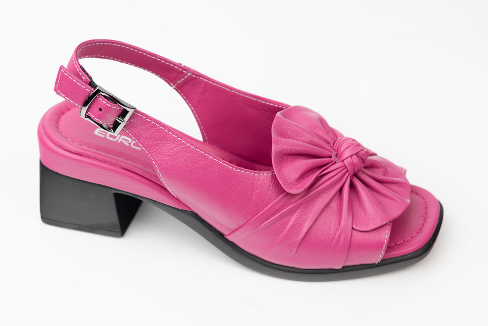 Sandale dama piele naturală LSD 1019 Fuxia