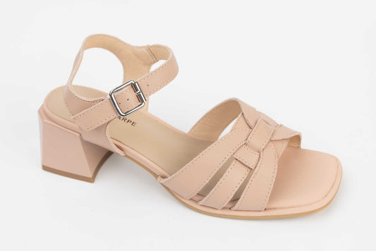 Women's casual sandals made of natural leather BETINA C 7 Apricot