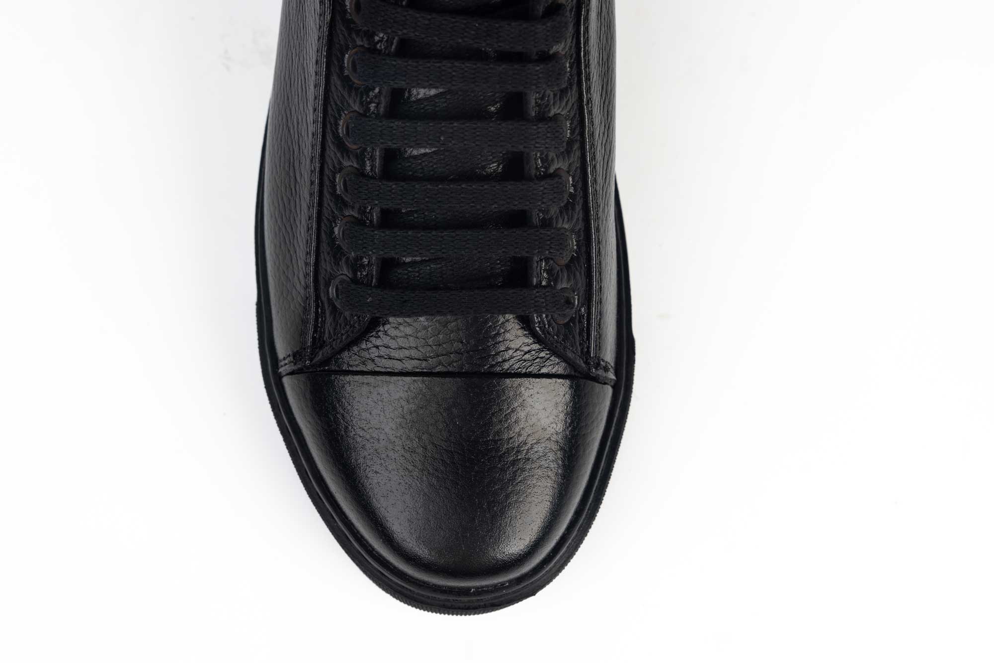 Pantofi din piele naturală casual pentru barbati 6561 negru