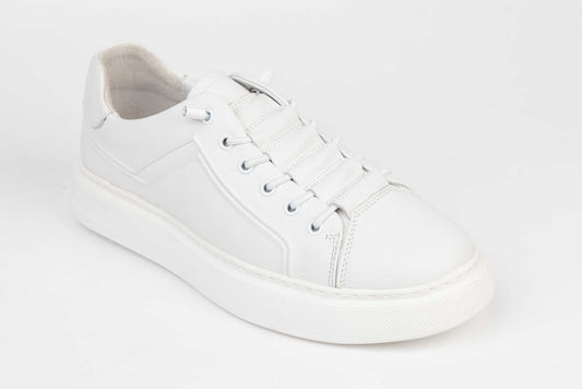 Pantofi casual din piele naturală  FILLIPO 312 alb