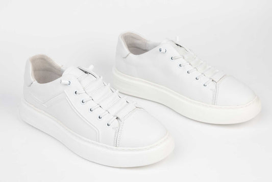 Pantofi casual din piele naturală  FILLIPO 312 alb