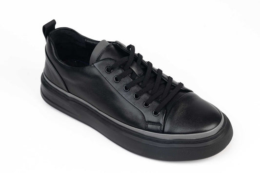 Pantofi din piele naturală  FILIPO 319 negru