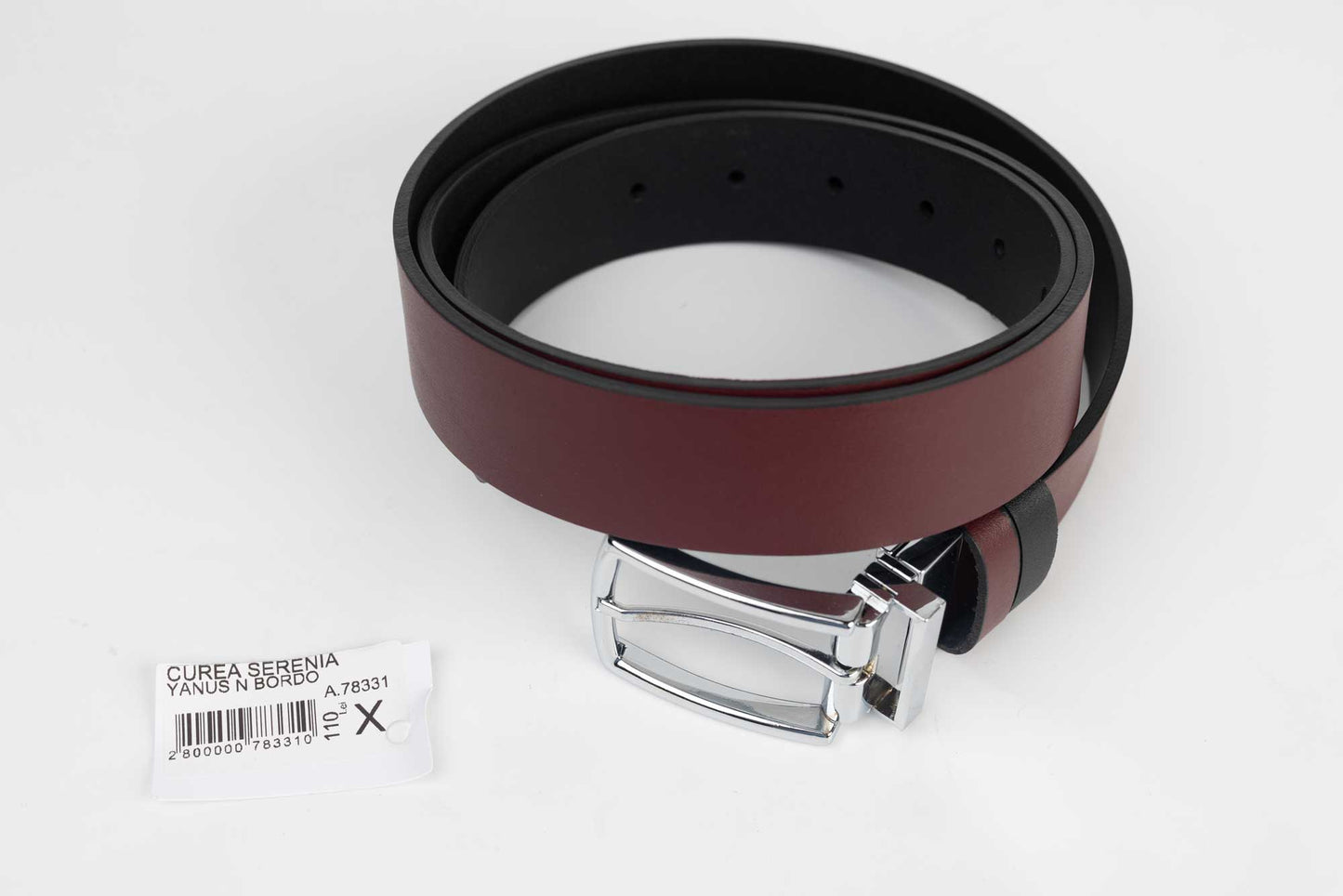 Men's belt SERENIA Yanus N Bordeaux