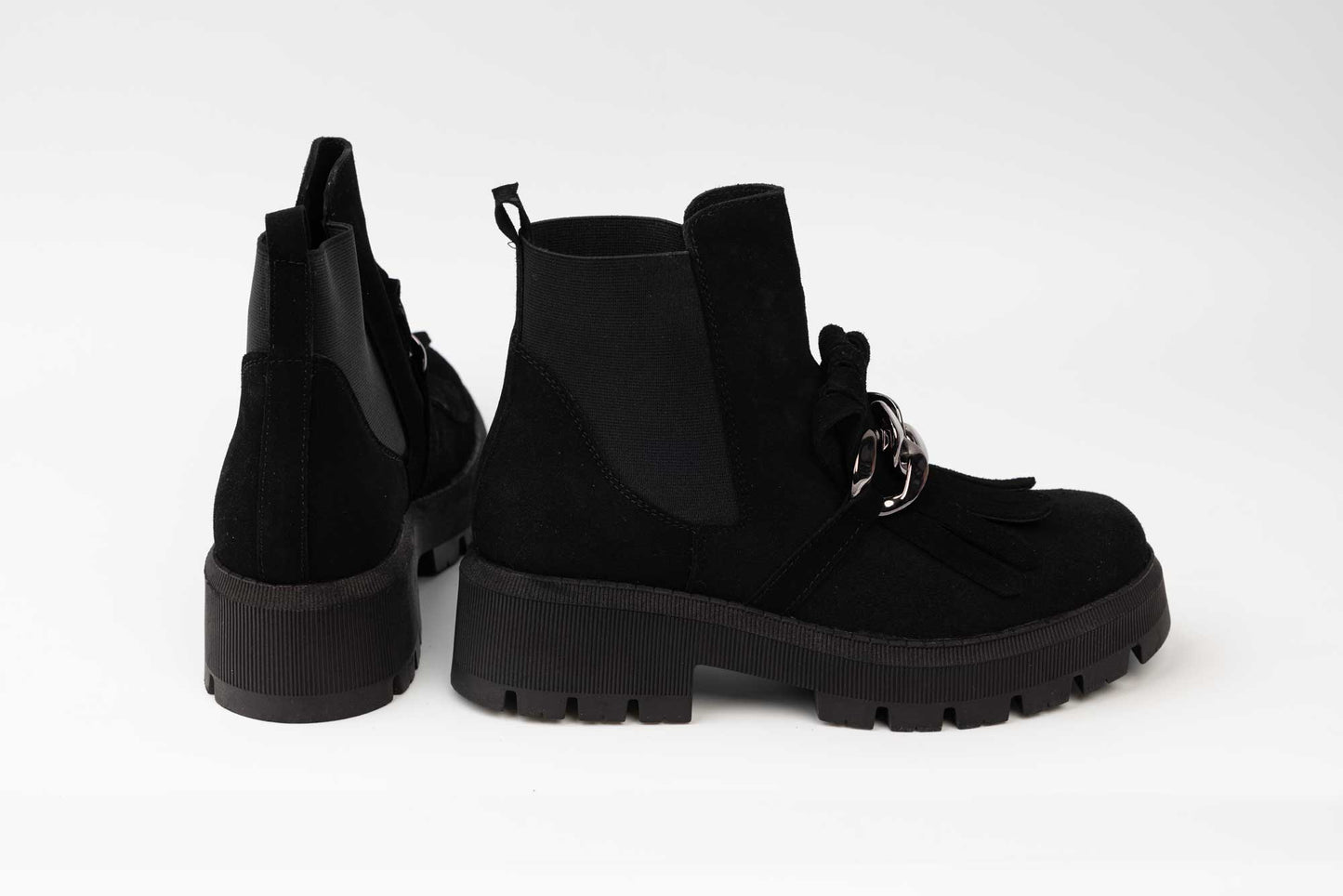 Women's boots made of genuine suede leather FASCINO 2359 N velour