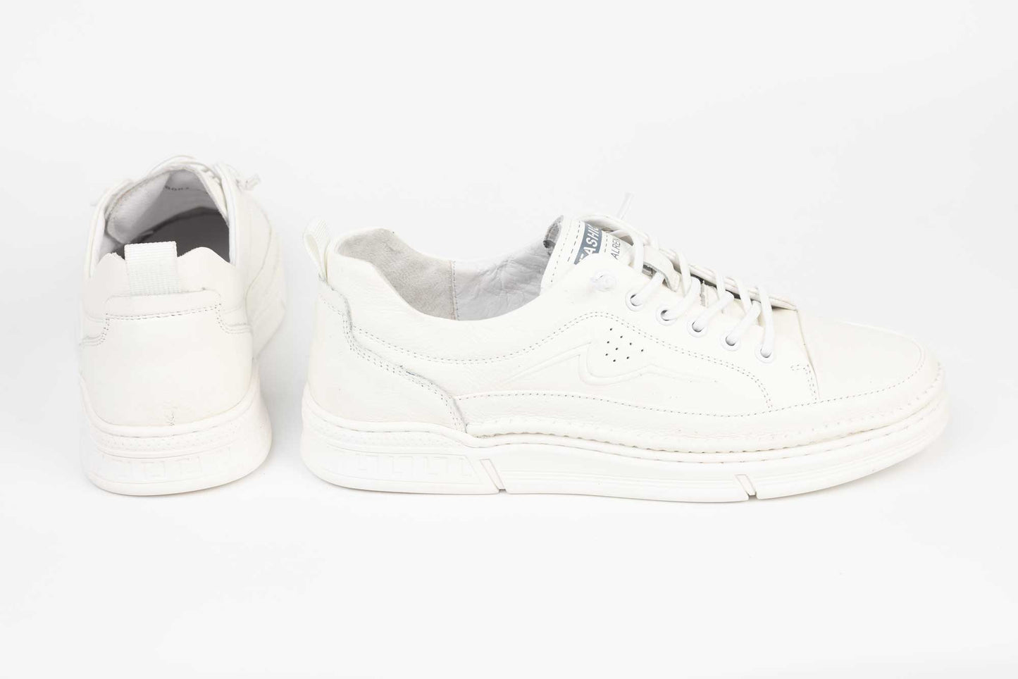 Men's genuine leather shoes JOHAN 28082 white