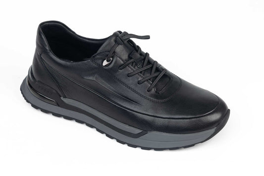 Pantofi barbati casual piele naturală FRANCO GERARDO 1950 negru