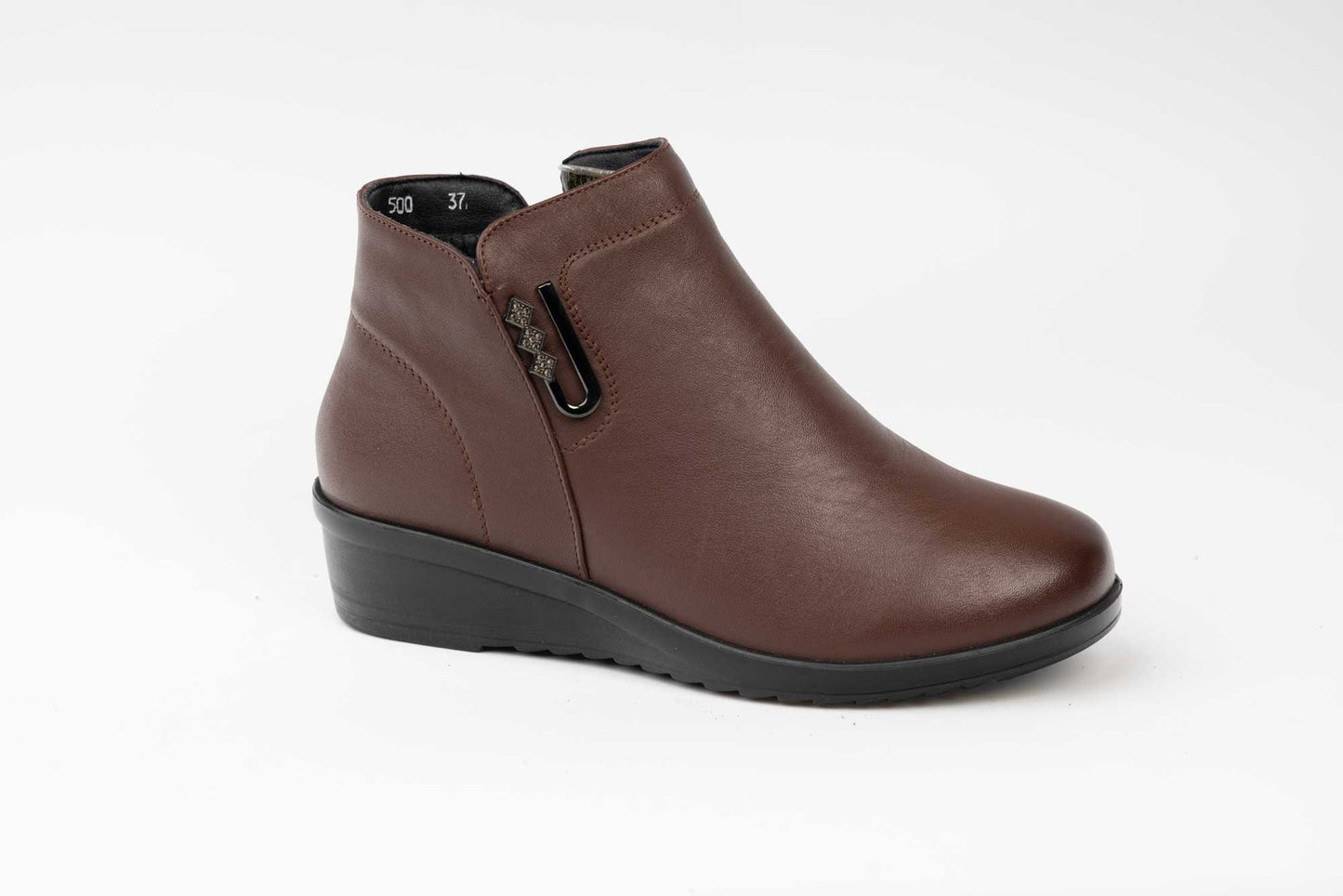 Ghete dama casual piele naturala FORMAZIONE 500 Maro