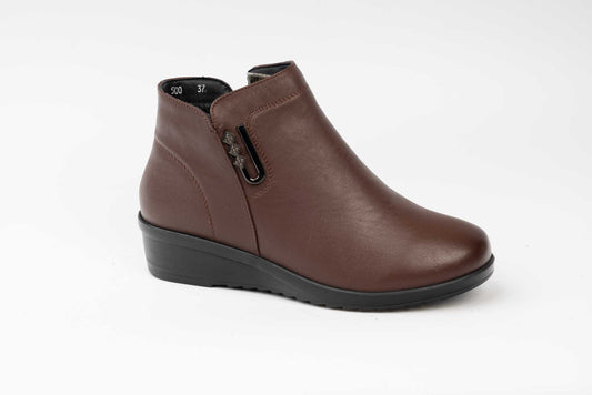 Ghete dama casual piele naturala FORMAZIONE 500 Maro