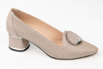 Pantofi damă piele naturală LSD 2418 Vizon