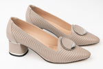 Pantofi damă piele naturală LSD 2418 Vizon