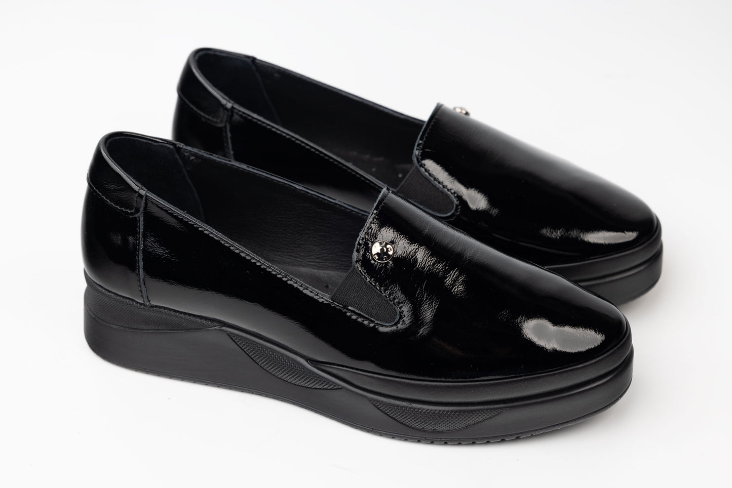 Women's orthopedic genuine leather shoes 76 N lacquer