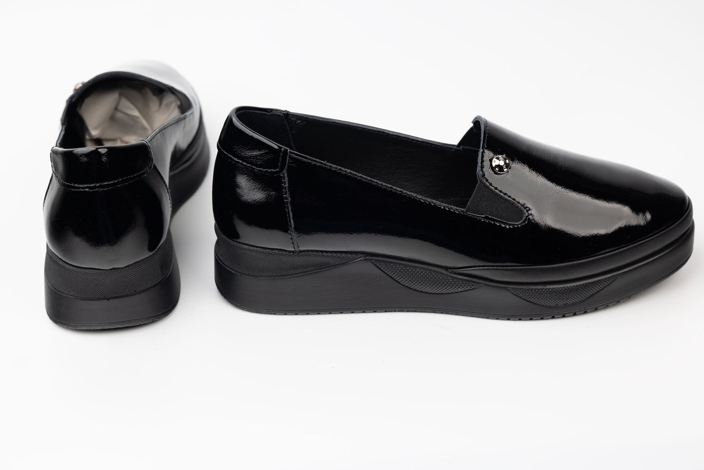 Women's orthopedic genuine leather shoes 76 N lacquer