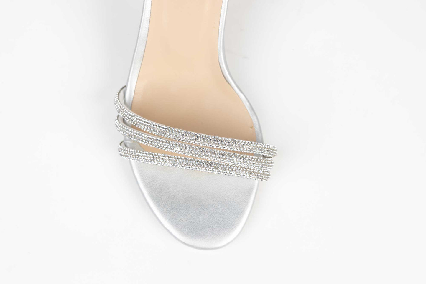 Women's eco-leather sandals KARIN 701 silver