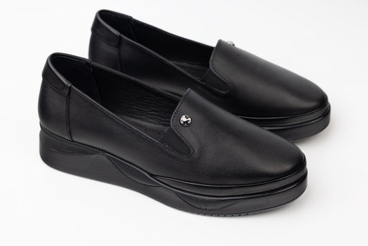 Pantofi dama piele naturală ortopedici 76 N box