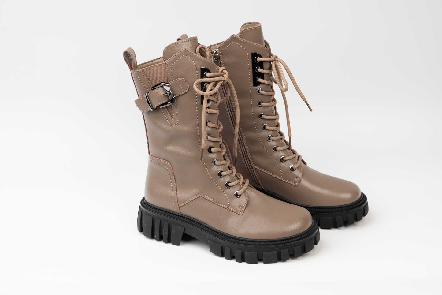 Women's boots made of genuine leather FORMAZIONE 5641 Grey