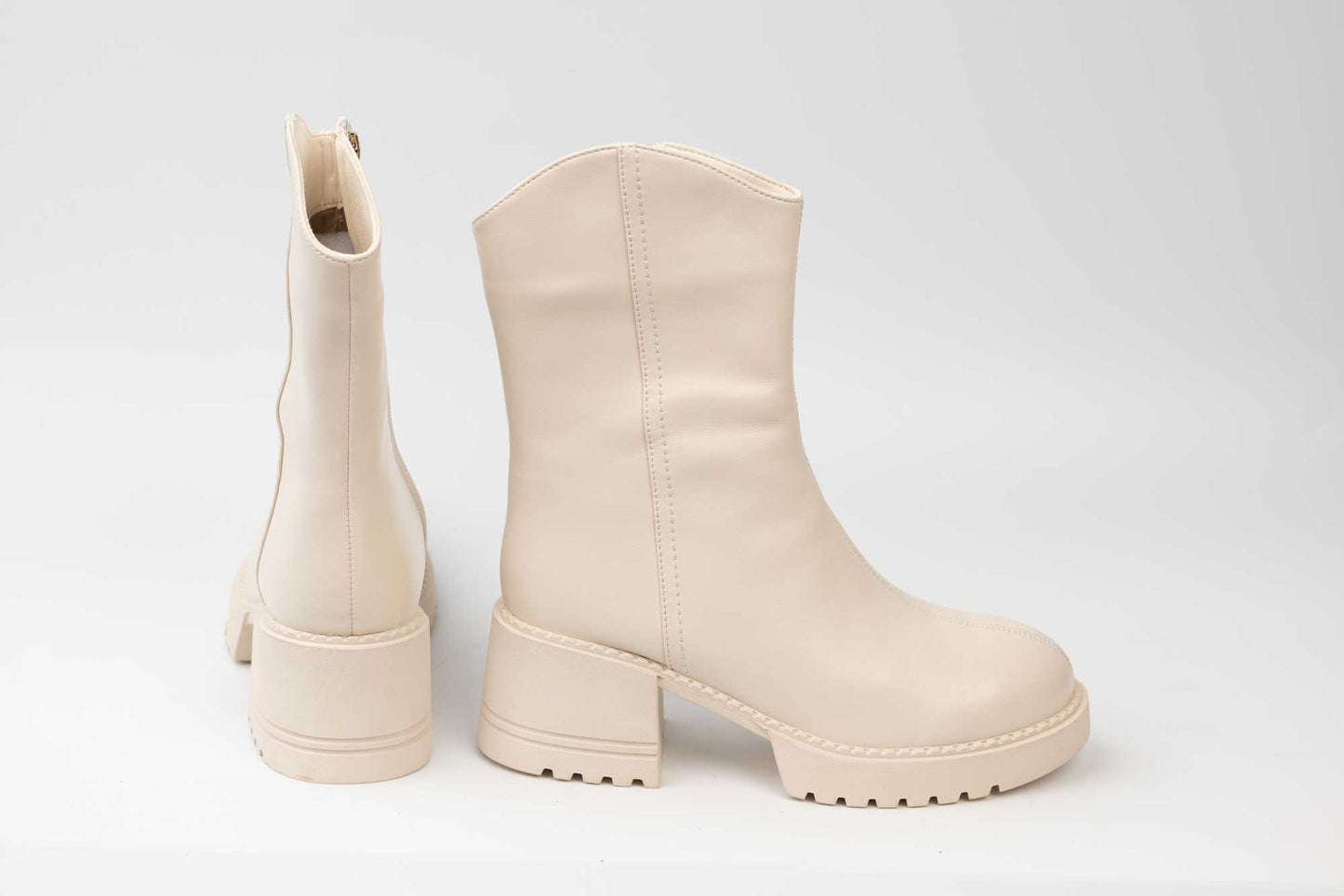 Women's boots made of genuine leather FORMAZIONE 6803 Beige