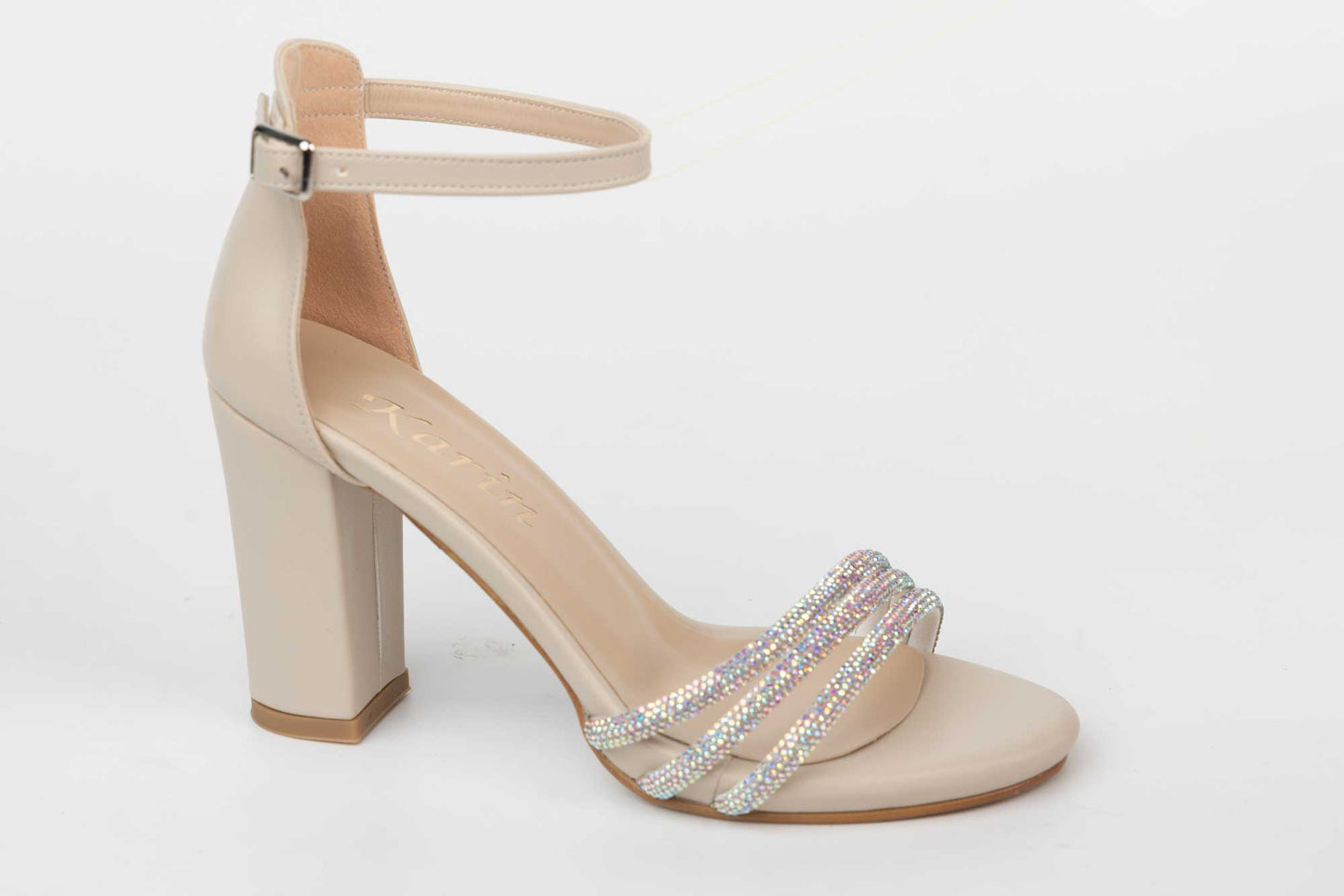 Women's eco-leather sandals KARIN 6590-21 cream